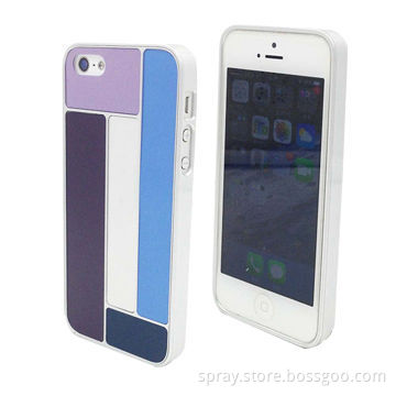 Aluminum Cover, PC Frame + Colorful Back Shell Design for iPhone 5/5S
